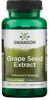 Swanson - Grape Seed Extract | Antioxidant and Cardiovascular Support - 120 Capsules