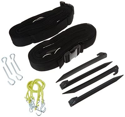 Parque e sol desportos ajustável ao ar livre voleibol fronteira com correias e estacas, BC-WEB-2A, Black (2" Wide)
