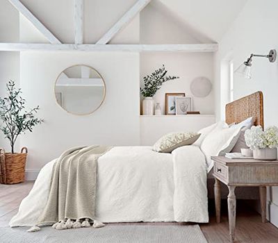 Pure BACHELORS KNAPPAR KLÄTT MATELASSE DUVET FODRAL VIT
