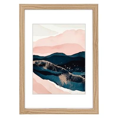 Hama Cadre photo « Arizona » 29,7 x 42 cm, en bois, format portrait, paysage, à suspendre, support, dispositif de suspension, format d'image DIN A3, chêne