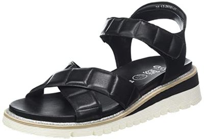 ARA dames kent sandaal, zwart, 38 EU