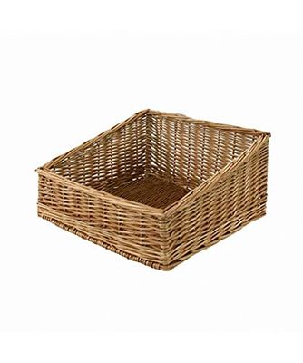 Vacchetti Cesta espositore Vimini Rettangolare, Multicolor, Medio