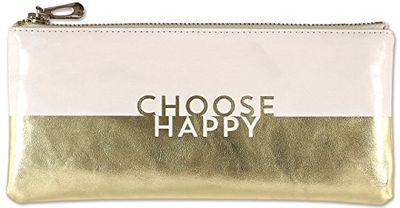Choose Happy Pencil Pouch (Accessories case, Faux Leather)
