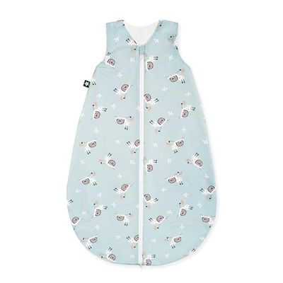 Julius Zöllner Sommarsovsäck Jersey, 0,5 TOG, tvättbar vid 60 °C, tillverkad i Tyskland, OEKO TEX Standard 100, snigel, storlek 80/86
