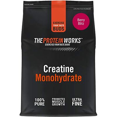 THE PROTEIN WORKS Créatine Monohydrate | 100% Pure | Absorbtion rapide | Fruits des Bois | 500g