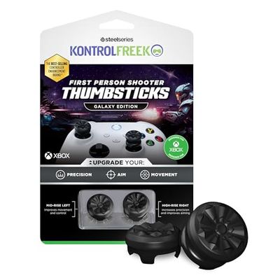 KontrolFreek FPS Freek Galaxy Black pour Manette Xbox One et Xbox Series X | 2 joysticks performants | 1 Taille Haute, 1 mi-Haute | Noir (édition limitée)