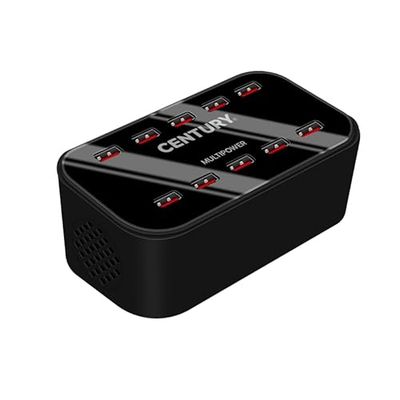 Estación de Carga multipower - 10 Puertos USB, 100-240V, 100W, IP20, diseño Compacto en Caja de Color. Ideal para Carga rápida y eficiente.