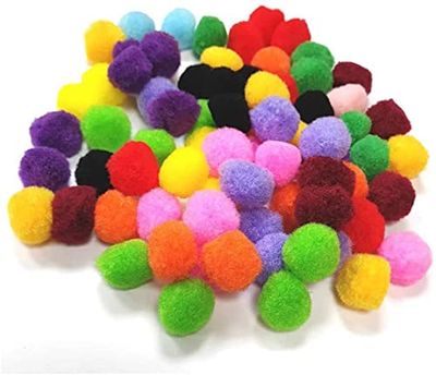 arkCRAFT 0005 Lot de 100 Pompons Assortis 25 mm