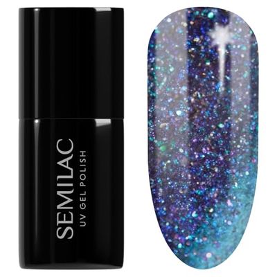 Semilac Vernis à Ongles UV Hybrid 826 Virtual Blue 7 ml