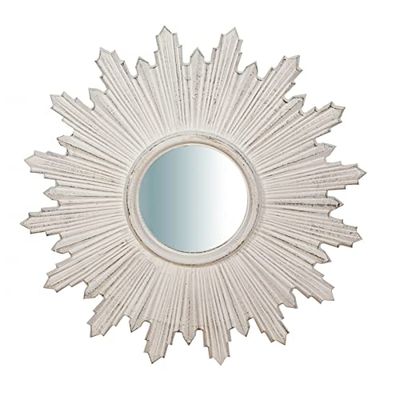 Biscottini Espejo Shabby Chic de Pared 45 x 45 cm | Espejos Decorativos de Pared | Espejo Entrada