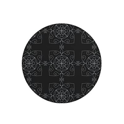 Questo Casa, Ronde digitaal bedrukte muismat, antislip onderkant, voor kantoor en thuis, diameter: 22 cm