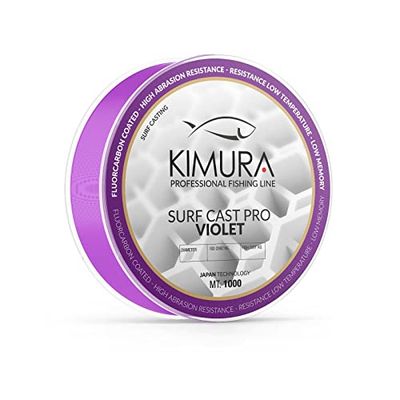 KIMURA Surf Cast Pro Monofilament de pêche Unisexe Adulte, Violet, 0.28