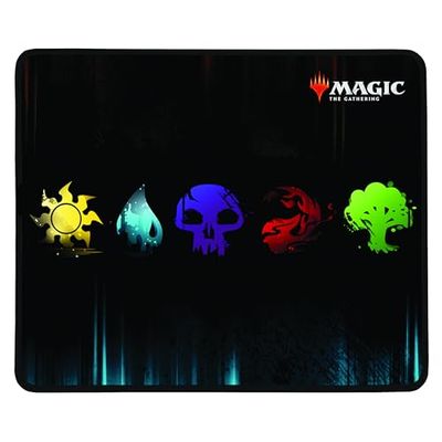 Konix Magic The Gathering Tapis de Souris Gaming 32 x 27 cm - Surface en Silicone 3D Ultra Fine - Motif 5 Couleurs