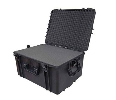 Max MAX620H340S IP67 Rated Waterproof Durable Watertight Equipment Photography with Hard Carry Flight Case Tool Box/Pull Handle/Plastic Transit Case/Pick and Pluck foam