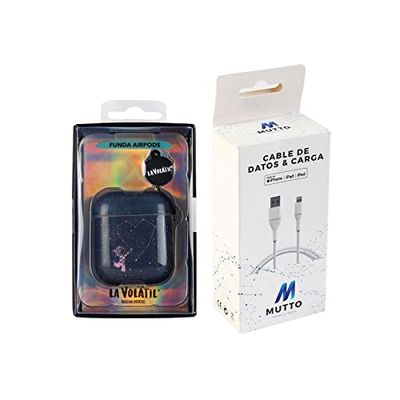 Pack Airpods Stjärnor + kabel USB-Lightning MFI