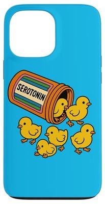 Serotonina Baby Pulcini Design Terapia umorismo carino pollo bambino Custodia per iPhone 13 Pro Max