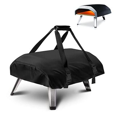 Kovshuiwe afdekking/draagtas voor Ooni Koda 12 gas pizza oven, outdoor pizza oven, waterdicht 600D Oxford-stof, pizza oven cover accessoires (65,2 inch x 16,5 inch x 6,7 inch)