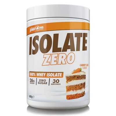 Per4m Isolate Zero Gâteau aux Carottes 900g – Isolat de protéine zéro goût gâteau aux carottes pour une récupération rapide