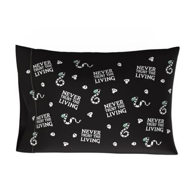 Franco Collectibles Beetlejuice Movie Beauty Silky Satin Standard Pillowcase Cover 20x30 for Hair and Skin, (Officially Licensed Product)