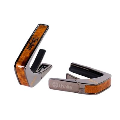 Taylor Capodastre noir finition chromée – Koa avec logo Taylor noir