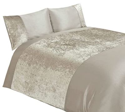 Rapport Conjunto de capa de edredão de veludo natural para cama de casal