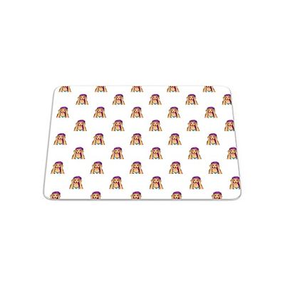 Bonamaison, Rectangle Pop Art Digital Printed Mouse Pad, Non-Slip Base, for Office and Home, Size: 22 x 18 cm