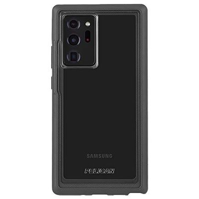 Pelican - Funda para Samsung Galaxy Note 20 Ultra 5G - Serie Voyager con micropel - 6.9 - Transparente/Gris
