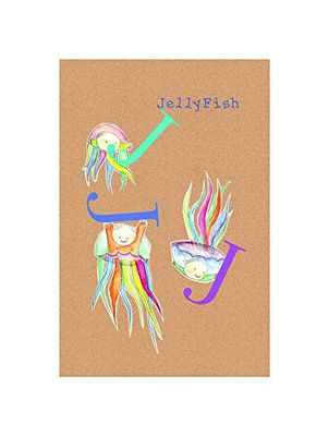 Komar Muurafbeelding | ABC Animal J | Poster, kinderkamer, letters, foto, woonkamer, slaapkamer, decoratie, kunstdruk | zonder lijst | P036J-30x40 | grootte: 30 x 40 cm (breedte x hoogte)