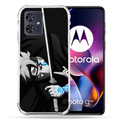 Cokitec Cover rinforzata per Motorola G54 5G Manga Boruto Spada