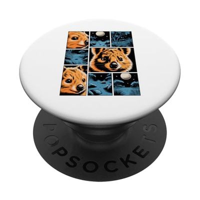 Comic Strips Art Quokka Quokkas PopSockets PopGrip Adhesivo