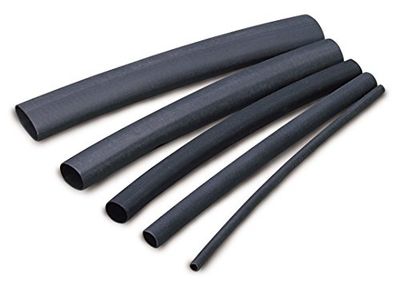 Ancor Ancor Anher Adhesive Fodrad Heat Shrink Tube (ALT) 1/8 x 6 tum svart 10 st DAN-1376, flerfärgad, en storlek