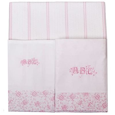 Laura Ashley Baby - Juego de cama (3 piezas, 120 x 180 cm y 1 funda de almohada de 35 x 50 cm)