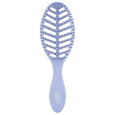 Wet Brush Go Green Speed Dry Brosse à cheveux violette – Design ventilé et poils HeatFlex ultra doux – Poignée ergonomique pour gérer les nœuds et les cheveux incontrôlables – Accessoires pour cheveux