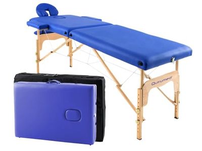 QUIRUMED EASY 182 x 60 cm blauw hout klapbed