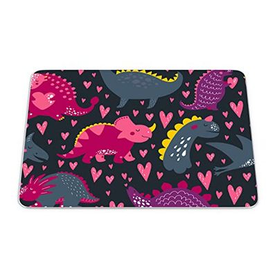 Bonamaison, Rectangle Pop Art Digital Printed Mouse Pad, Non-Slip Base, for Office and Home, Size: 22 x 18 cm