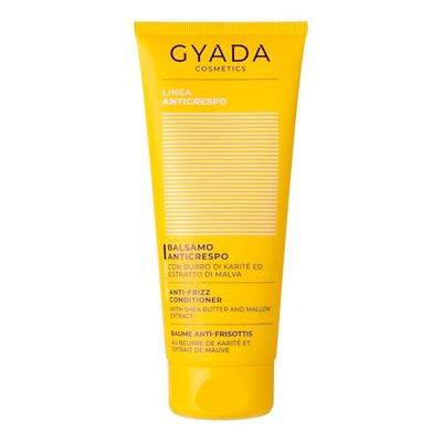 GYADA COSMETICS, Balsamo Anticrespo, Indicato per Capelli Secchi, Crespi o Rovinati, ad Alto Potere Districante, Rende i Capelli Morbidi e Setosi, a Base di Burro di Karitè, 200ml