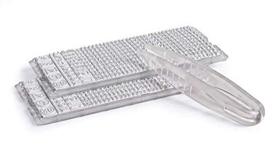 COLOP 114739 typeset TS 35, letterhoogte: 3,5 mm, 320 tekens, 10 x 4,5 cm, transparant grijs