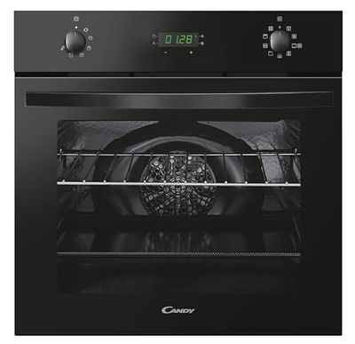Candy FIDC B676 Built In Electric Multifunctional Single Oven, Fan Oven, 65 Litre capacity, 9 functions, enamel interior, Aquactiva steam cleaning, 60cm