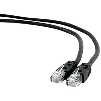 Velocraze Câble réseau Cat.6 UTP de 3 m, noir, idéal pour des connexions rapides et stables, fabriqué en matériaux durables.