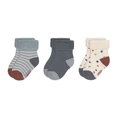 LÄSSIG Juego de 3 calcetines para niños/ Tiny Farmer azul Talla 12-14