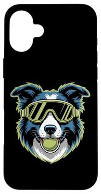 Border Collie With Tennis Ball Enthusiasm Case for iPhone 16 Plus