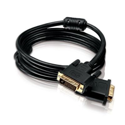 HDSupply DC130-075 DVI-D Dual Link kabel (DVI-D (24+1) stekker - DVI-D (24+1) stekker), vergulde contacten, 7,50m, zwart