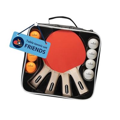 HUDORA Unisex ungdom bordtennisset vänner, flerfärgad, normal