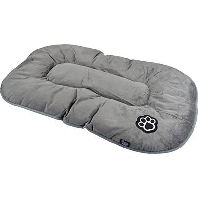 LOVE STORY Cuscino a fiocco reversibile in poliestere, 117 x 72 cm, Patchy grigio/nero