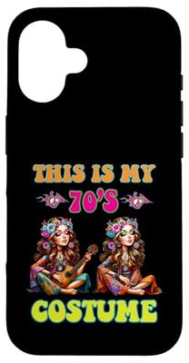 This Is My 70s Costume Groovy Hippie Theme Party Outfit Uomo Custodia per iPhone 16