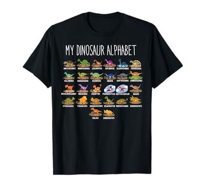 Tipi di dinosauri - Dino ABC - Identificazione dei dinosauri Maglietta