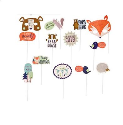 amscan 3900257 Bear-ly 13 stuks, foto-rekwisieten beer wait