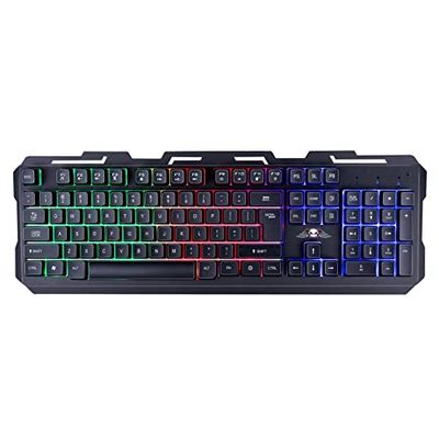 No Fear Gaming Keyboard - QWERTY - 104 Membrane - RGB LED Lighting - 1.5 m Cable with USB 2.0 - Black