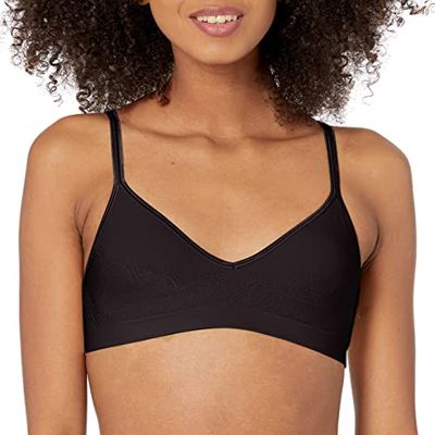 Hanes Vrouwen Ultimate Comfy Support Draadloze Bras, Zwart, S
