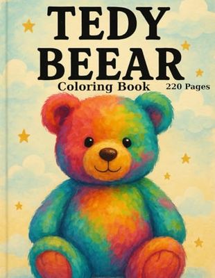 TEDY BEEAR: Coloring book for kids with cute beear